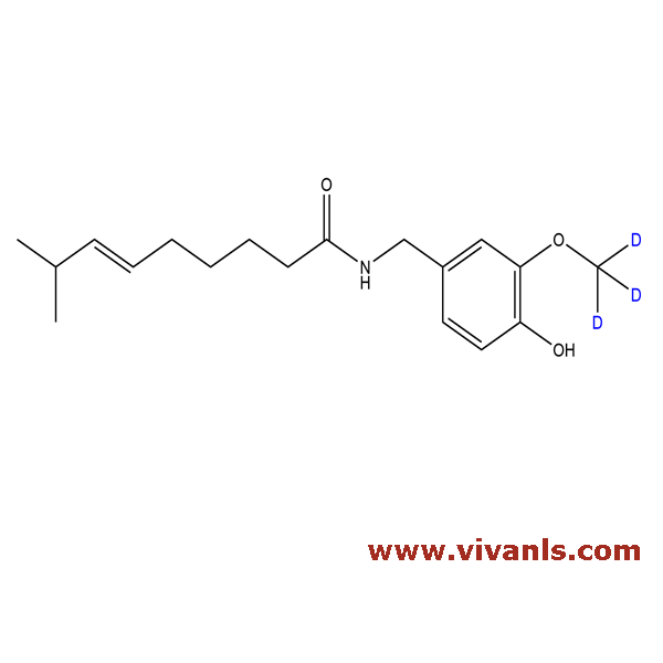 Stable Isotope Labeled Compounds-Capsaicin-d3-1663657774.png